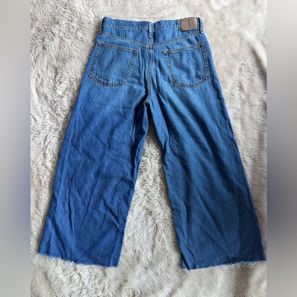 Rag & Bone Featherweight Sofie Ultra Wide Leg Jean in Otto Medium Wash Size 31 - Picture 11 of 15